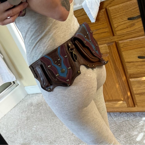 genuine leather. hip belt. utility belt. by naytures empire. - Picture 10 of 11